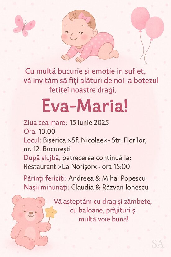 Invitatie Botez